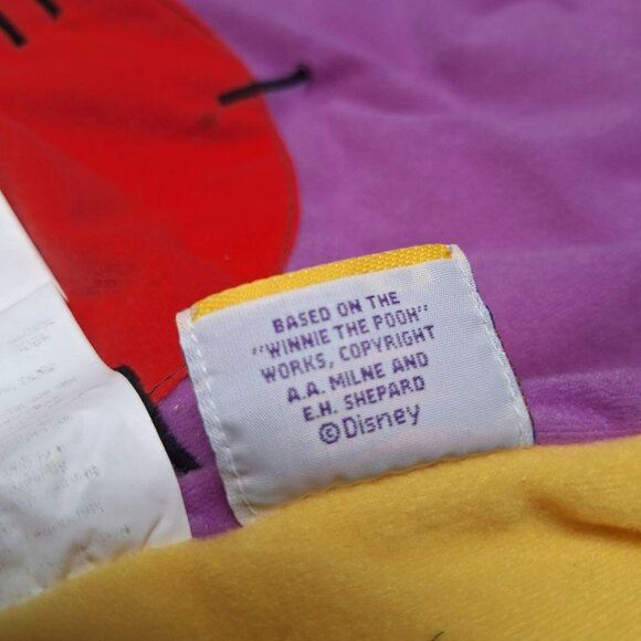 Winnie Pooh Bear Toddler Sleeping Bag Pillow Zipper Vintage Camping Purple Girl - Picture 4 of 6